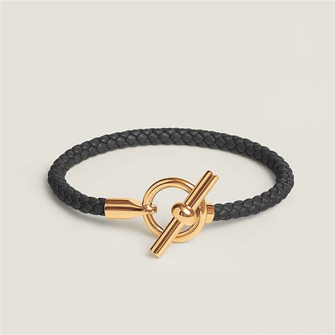 hermes glenan h bracelet|HERMES Swift Glenan H Bracelet Black .